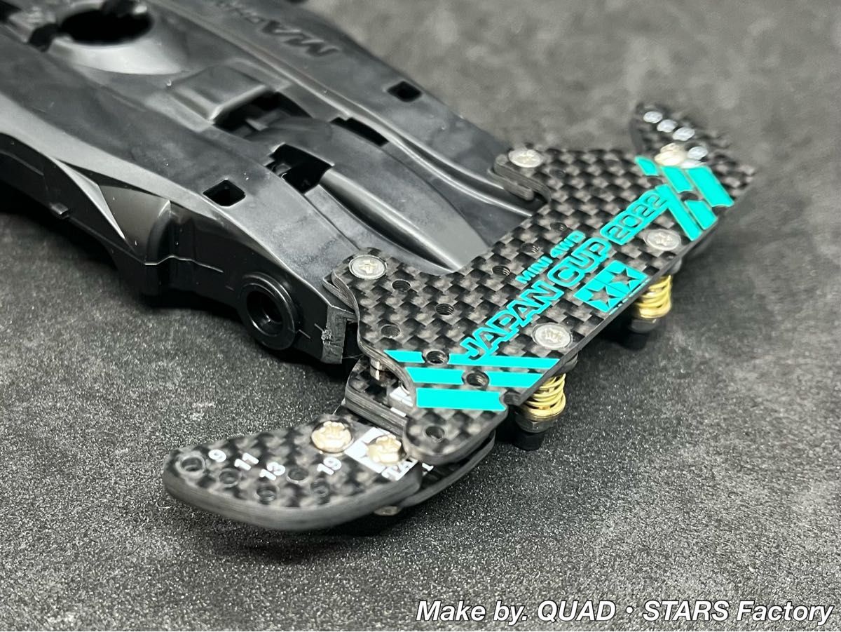 ミニ四駆・MAシャーシ用】2軸ATピボットバンパー＋ローラーステー段