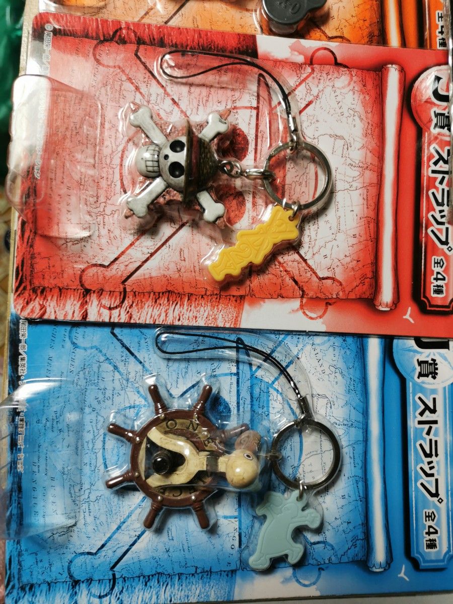 ONE PIECE ストラップ □新品5点❗ 一番くじ ルフィ バギー 白ひげ