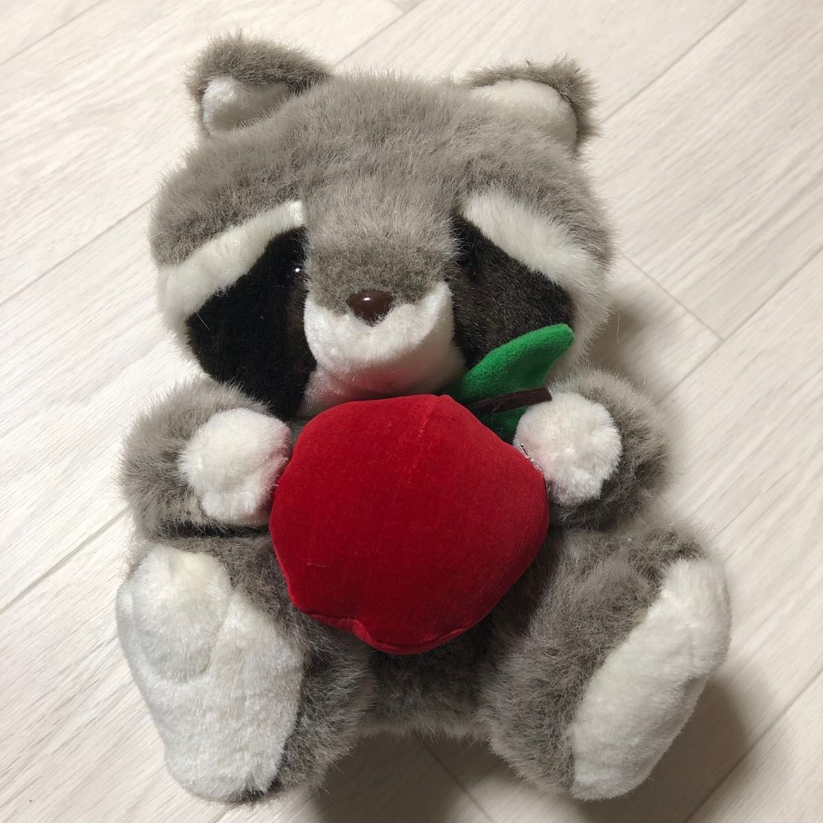 昭和レトロ OIKE オオイケ アップル リンゴ あらいぐま ぬいぐるみ