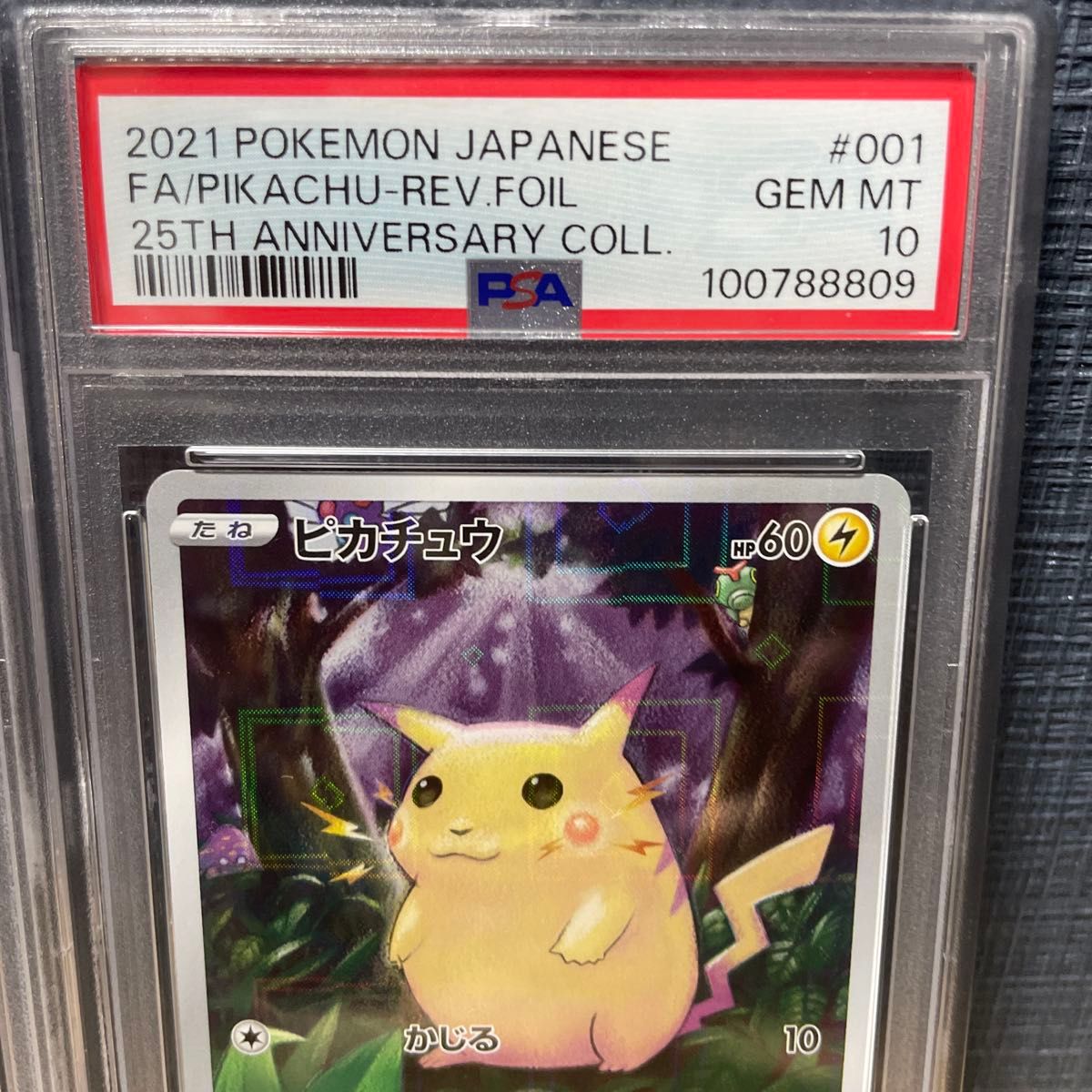 PSA10 2枚セット 連番 ピカチュウ 001/028 25周年アニバーサリー