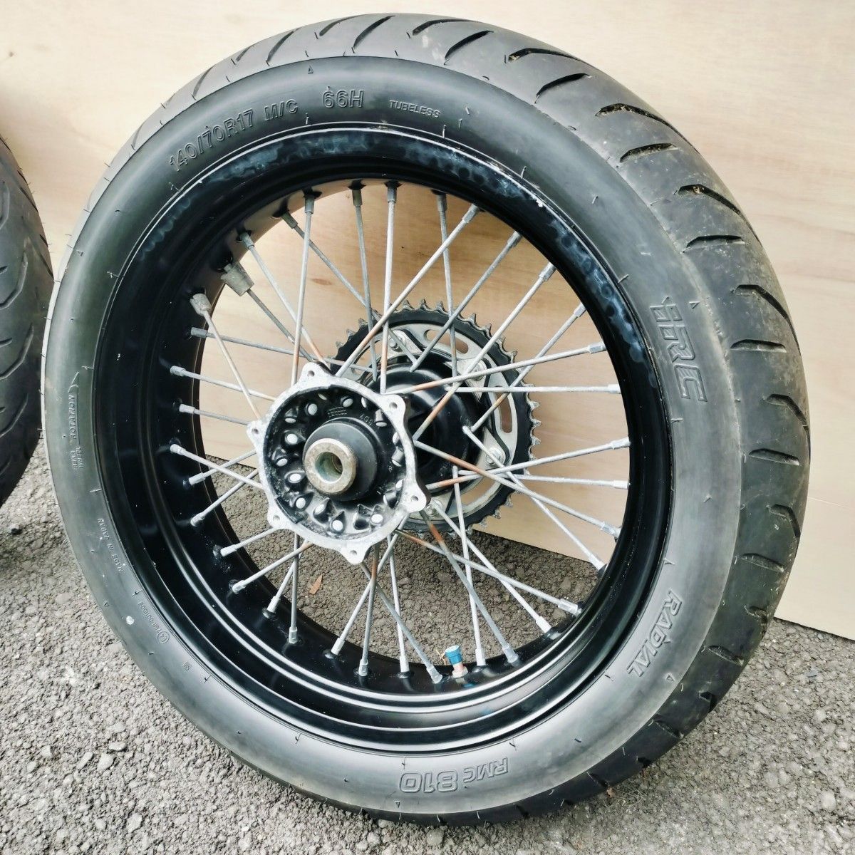 送料無料 WR250X 純正ホイール 前後セット チューブレスタイヤ装着