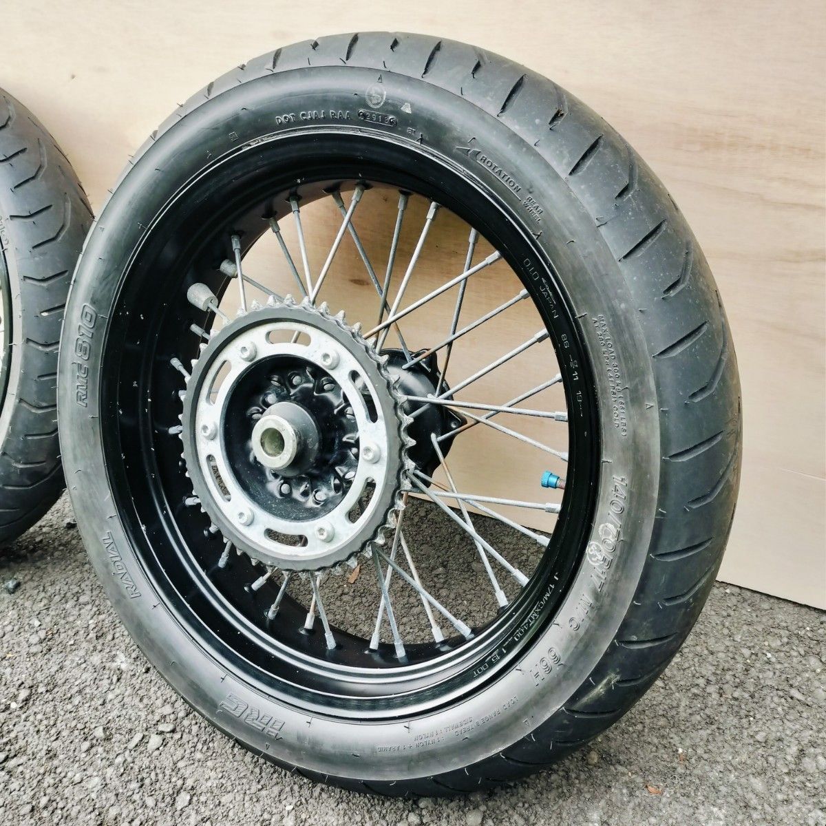 送料無料 WR250X 純正ホイール 前後セット チューブレスタイヤ装着