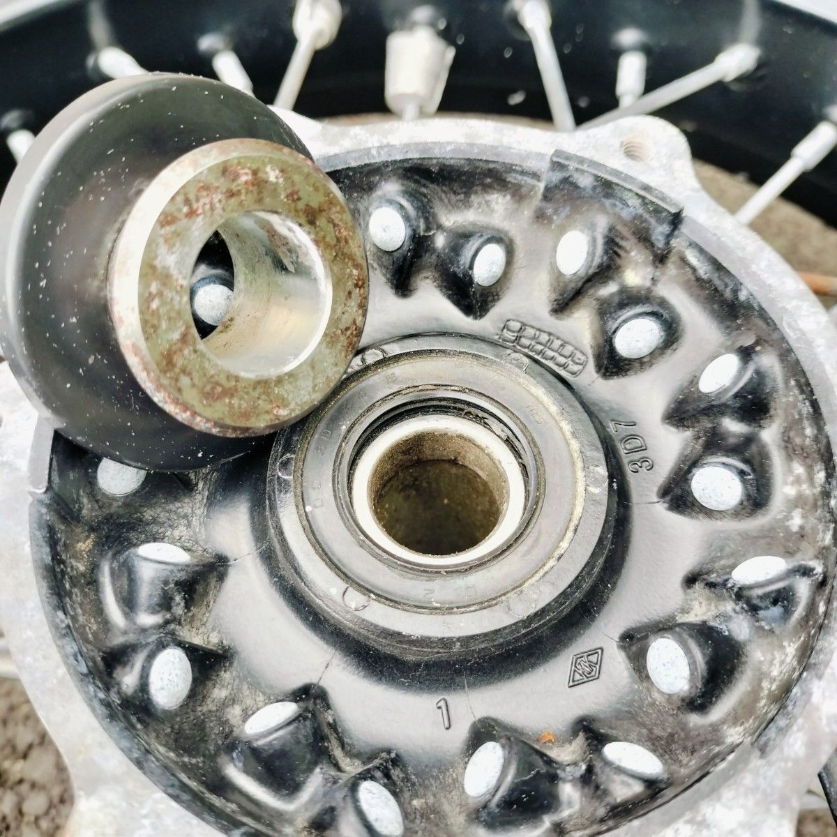 送料無料 WR250X 純正ホイール 前後セット チューブレスタイヤ装着