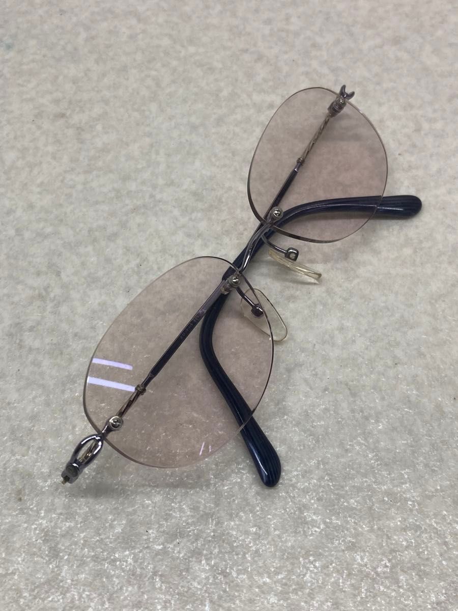 K14WG 14金 ホワイトゴールド レディース メガネ フレーム 度あり 総重