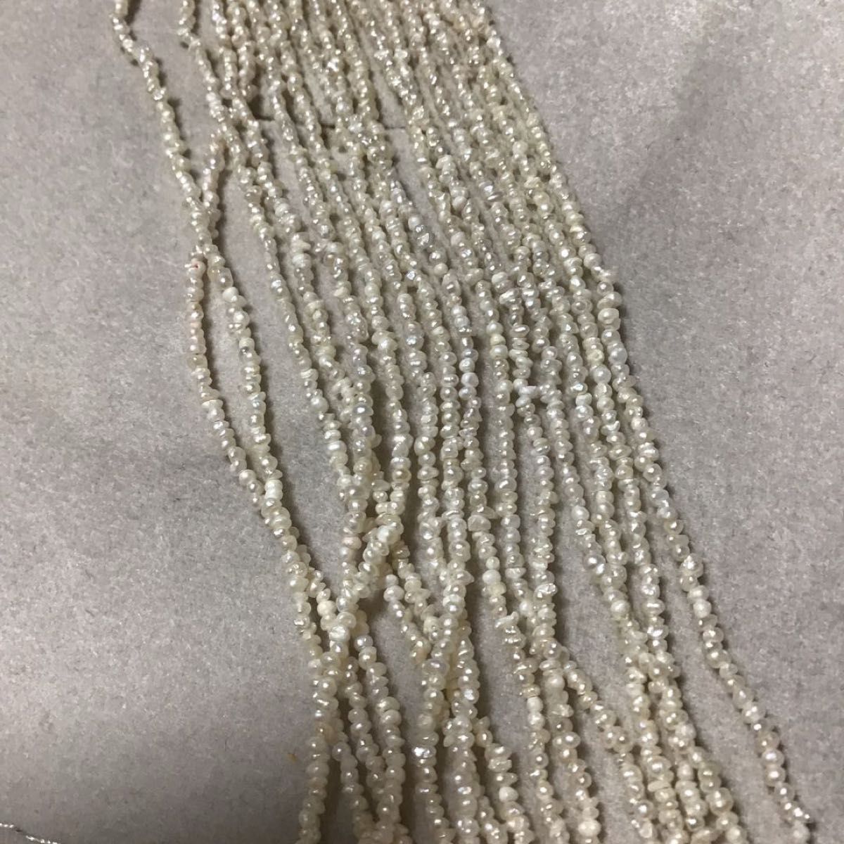 2点まとめ アコヤ真珠 砂芥子 砂ケシパール15連ネックレス ケ9 アコヤ