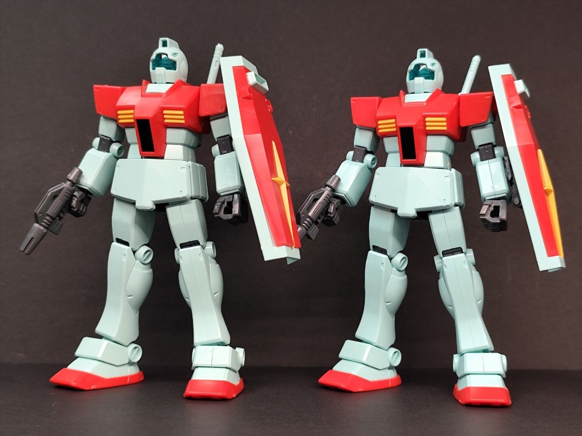 1/144 HGUC ジム 2体セット 組立済み完成品 RGM-79 HG ジャンク