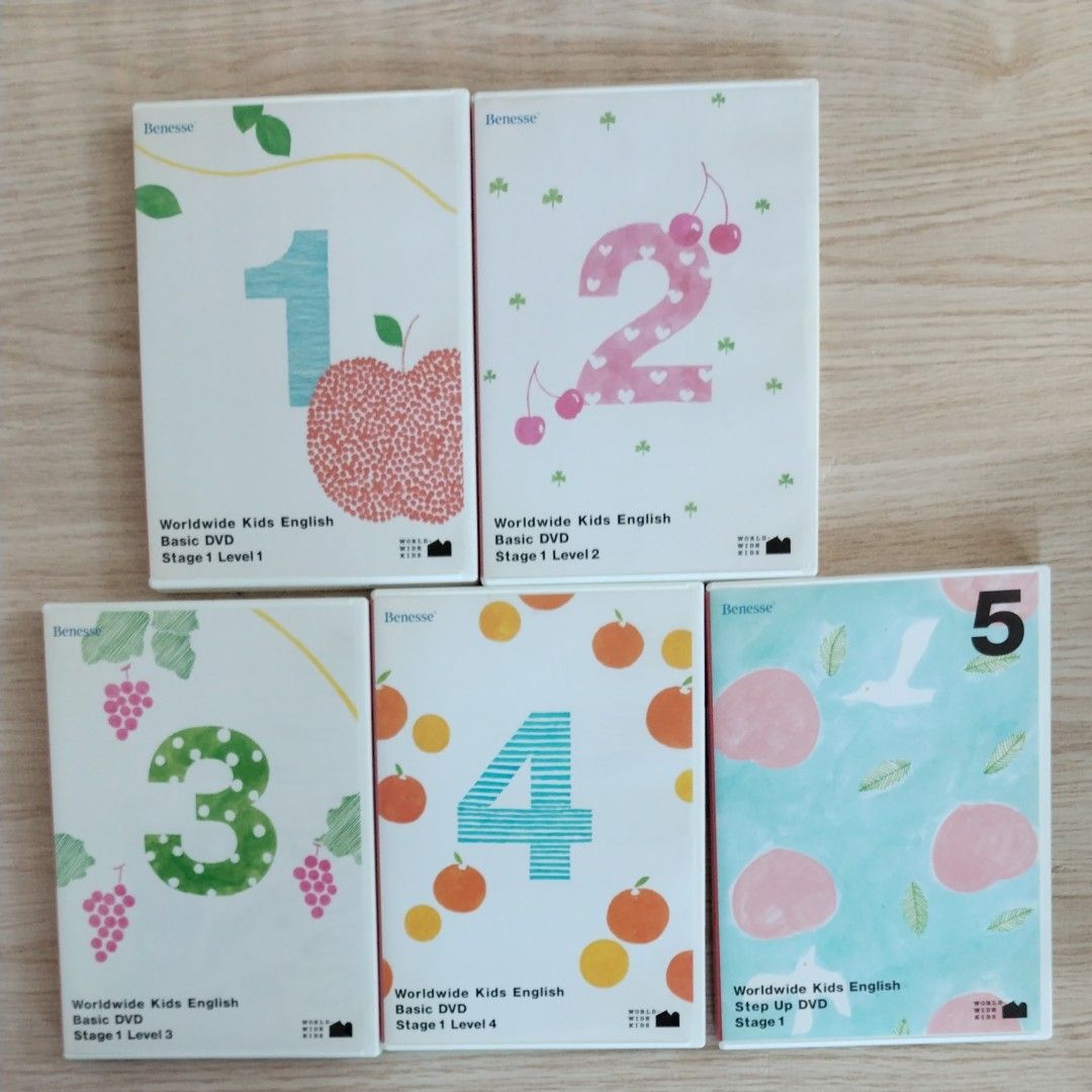 Worldwide Kids English Basic DVD Stage1 5点セット ワールドワイド