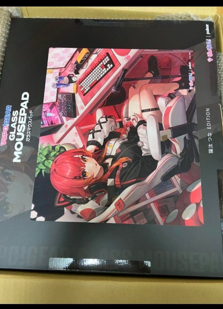 VSPO GEAR ガラスマウスパッド 猫汰つな ぶいすぽ ガラスマウスパッド