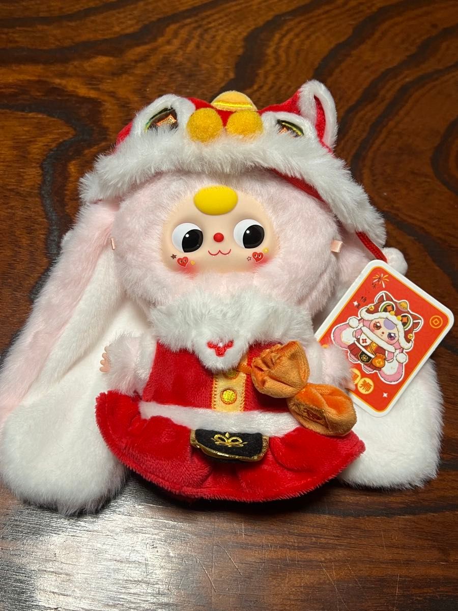 公式 Baby Three 新年シリーズ 垂れ耳 うさぎ ぬいぐるみ シク