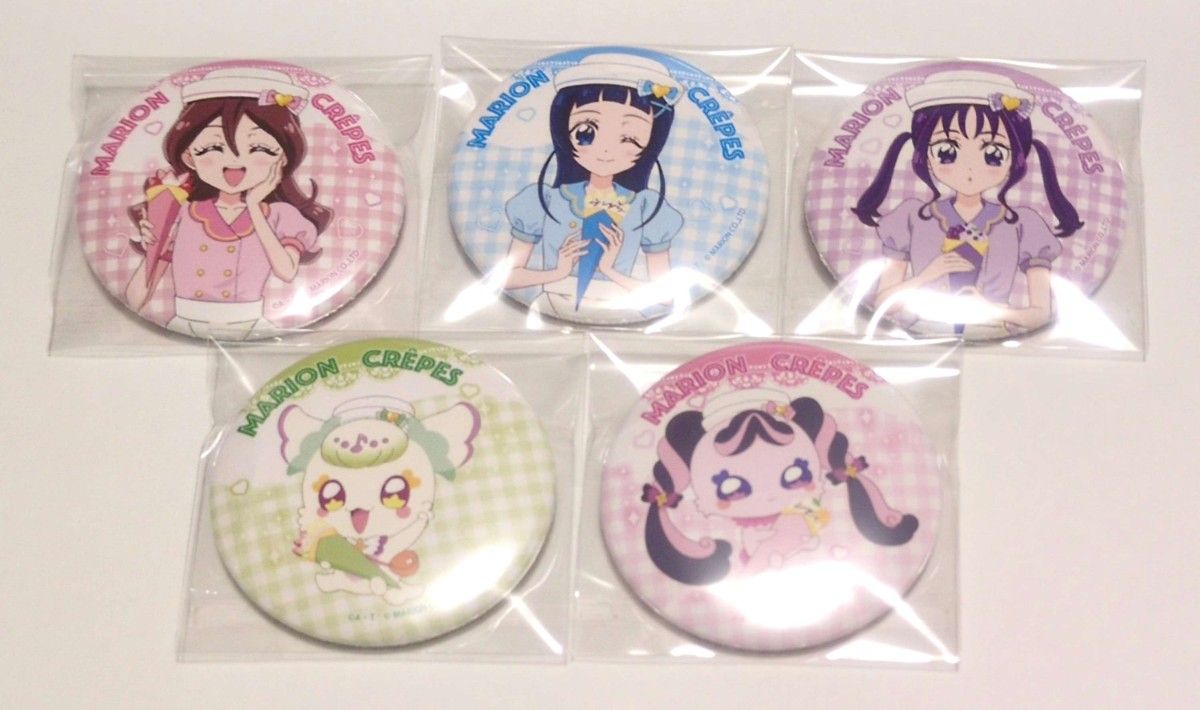 キミとアイドルプリキュア マリオンクレープ コラボ 缶バッジ 咲良うた