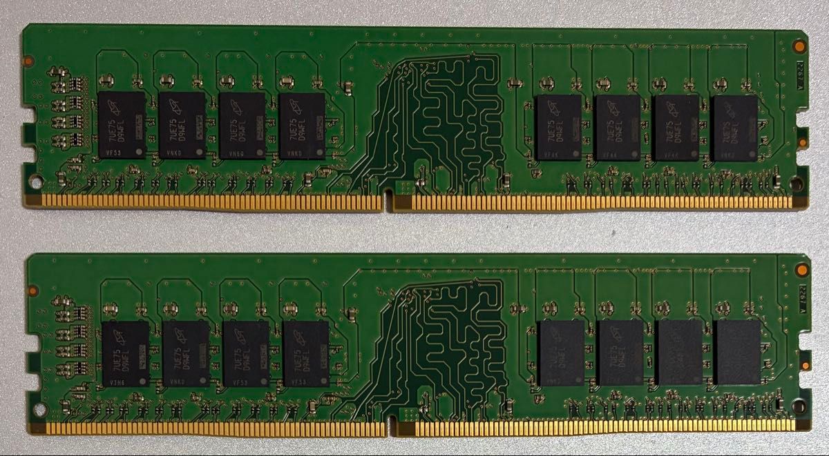 中古】DDR4-2666 32GB(16GB×2枚) Micron DDR4-2666 32GB(16GB×2枚