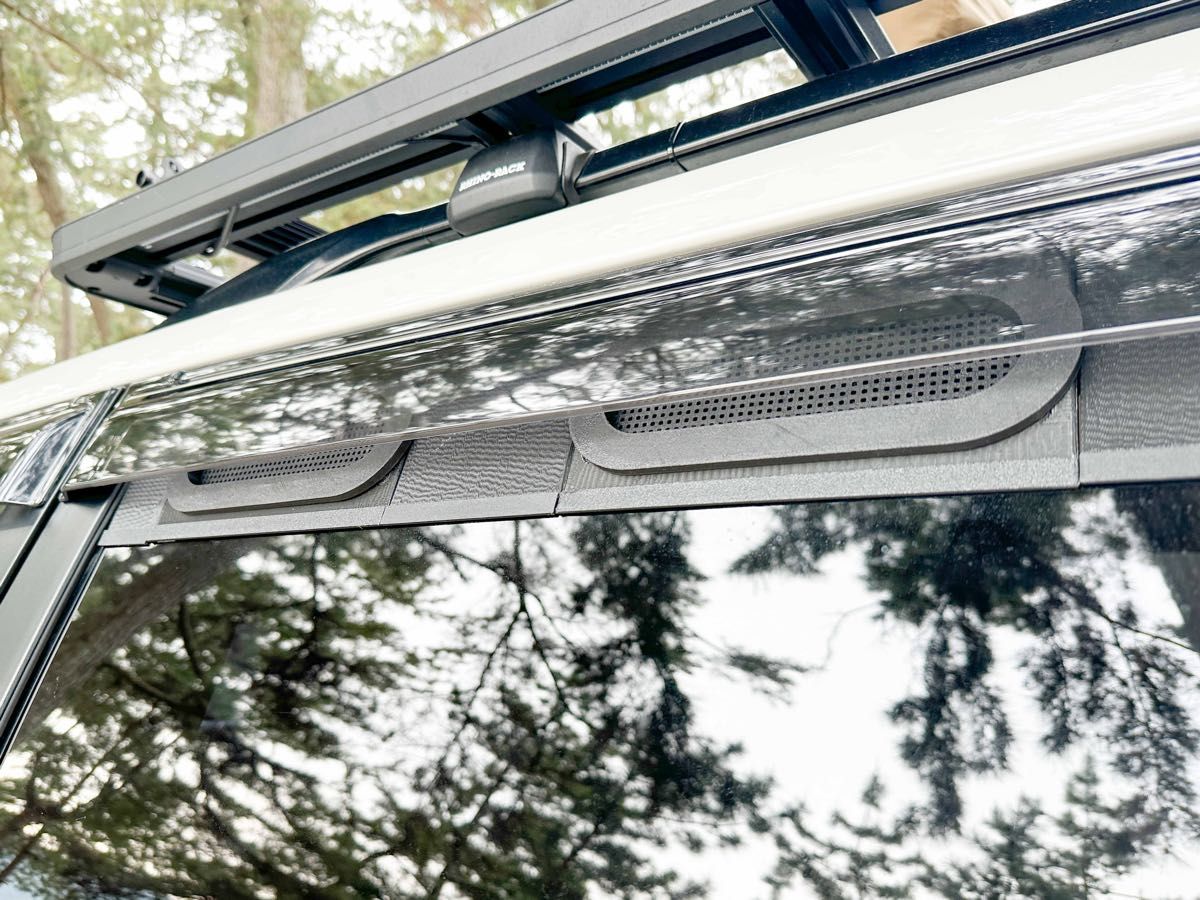 EcoFlow WAVE 2 / 3】ダクト用後部座席窓枠 汎用 エコフロー