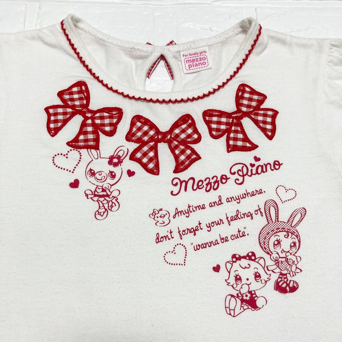Mezzo Piano みみぽぽウエディング可愛いTシャツ 130サイズ MEZZO