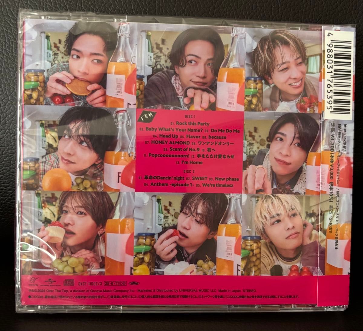 timelesz FAM 4形態セット Blu-ray 未使用プレイリストカード付き