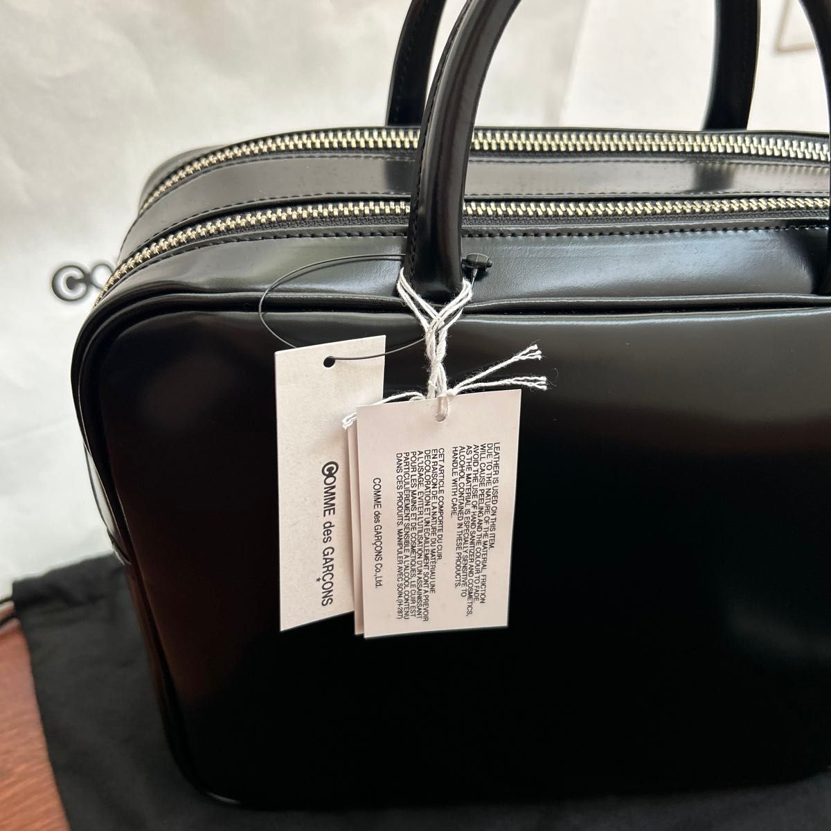 コムデギャルソン comme des garons 青山バッグ 中サイズ 新品未使用品