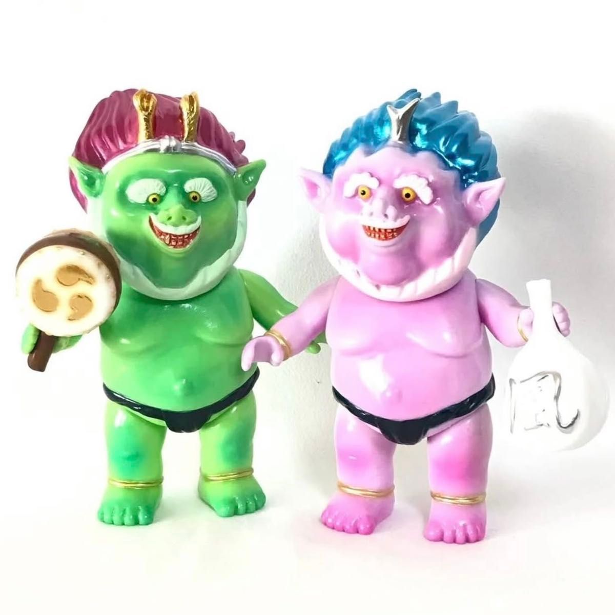 限定品】 ドリームロケット 風神 雷神 ソフビ フィギュア 世界限定19個