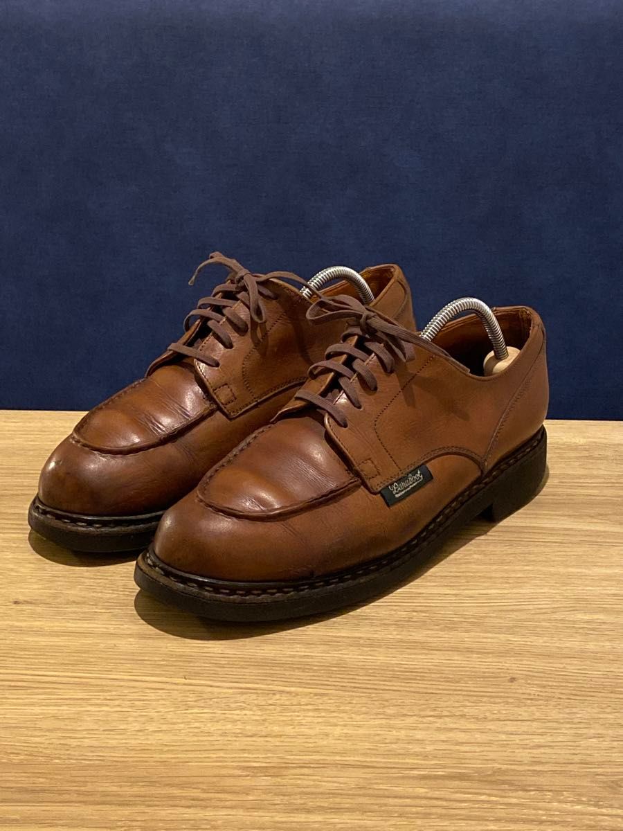 希少デカタグ】パラブーツ シャンボード UK7 5 マロン メンズ シューズ