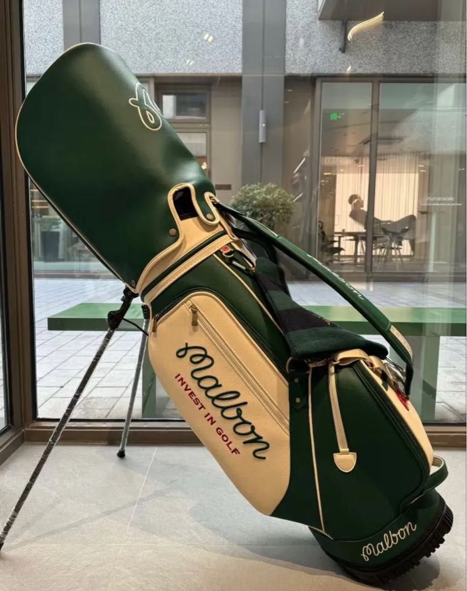 malbon golf マルボンゴルフ キャディバッグ スタンドバッグ グリーン