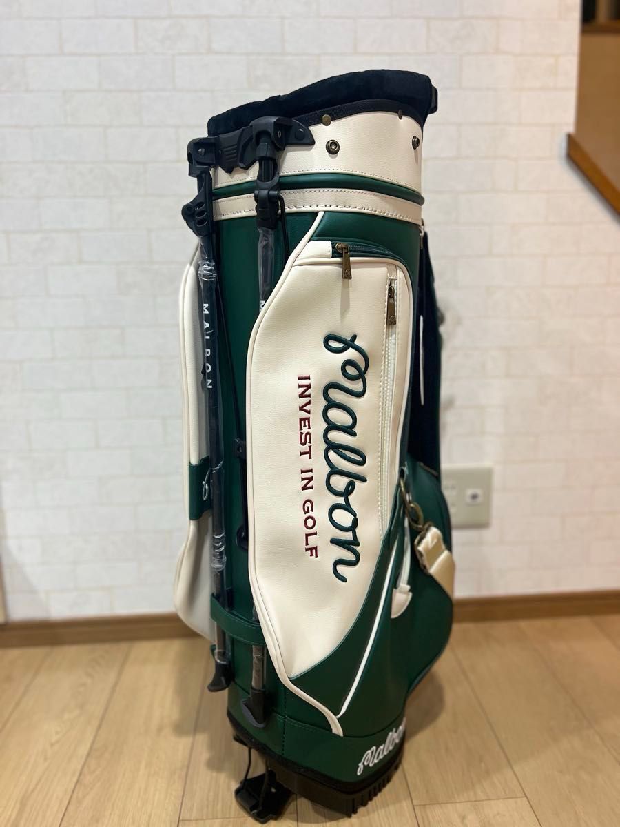 malbon golf マルボンゴルフ キャディバッグ スタンドバッグ グリーン