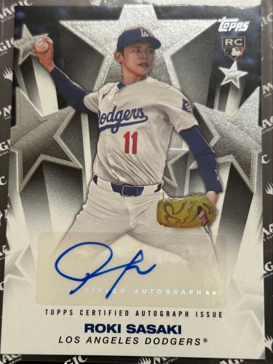 Topps 2025 series 2 佐々木朗希 直筆サイン RC BASEBALL STARS