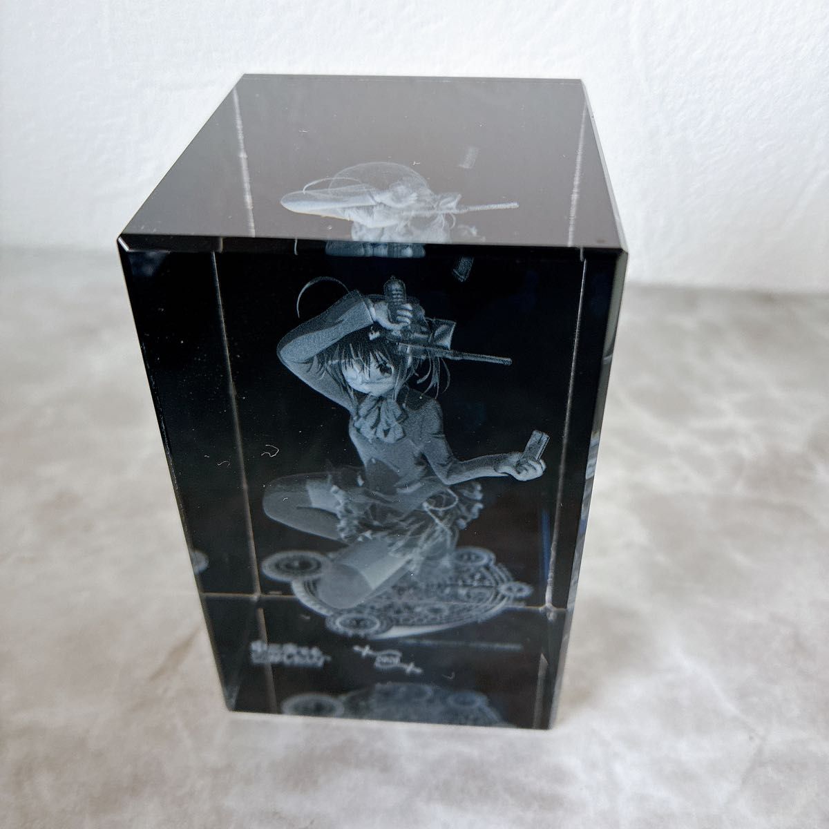 中二病でも恋がしたい 3Dクリスタル 小鳥遊六花 クリスタルガラス