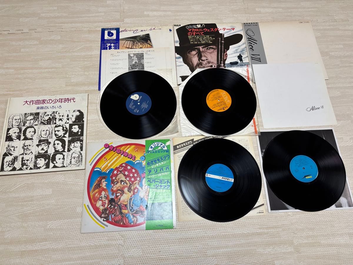 LP レコード まとめ 32点セット サンタナ ビートルズポスター 帯付き