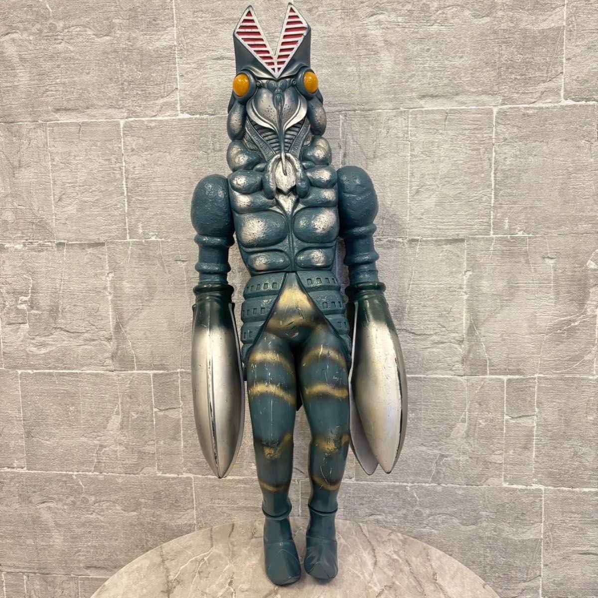 当時物 特大フィギュア ビッグ ソフビ ウルトラマン1989 バルタン星人