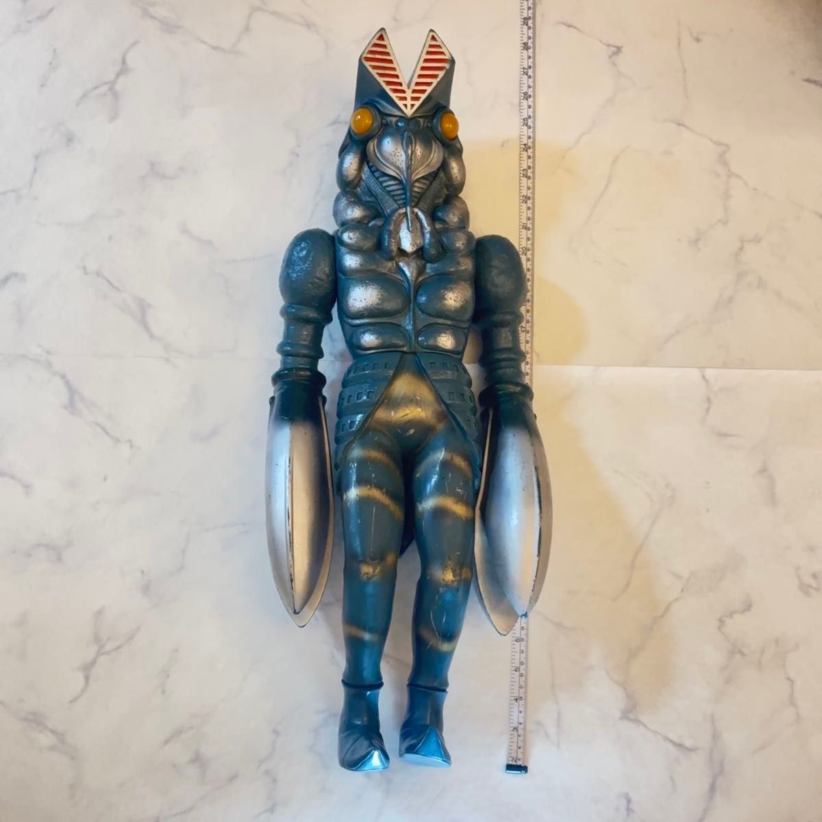 当時物 特大フィギュア ビッグ ソフビ ウルトラマン1989 バルタン星人