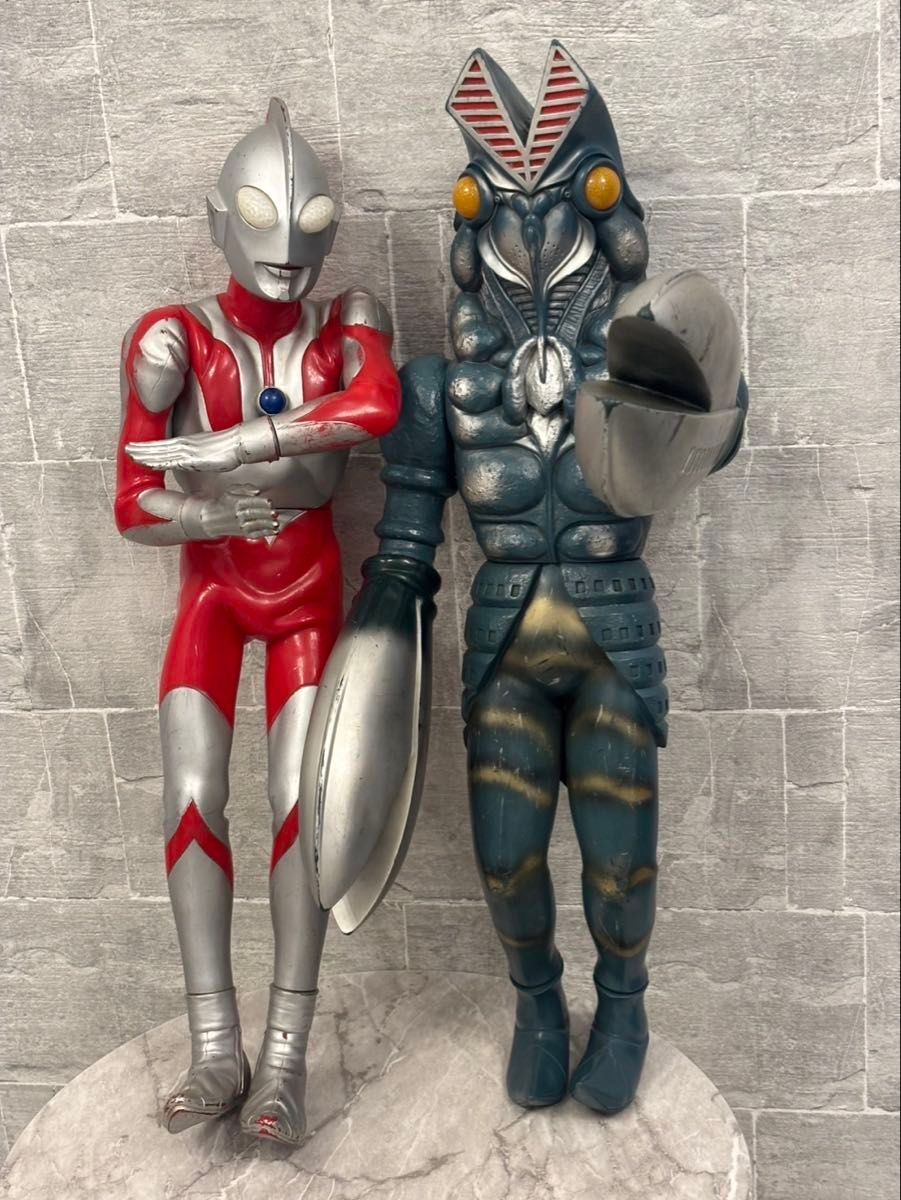 当時物 特大フィギュア ビッグ ソフビ ウルトラマン1989 バルタン星人