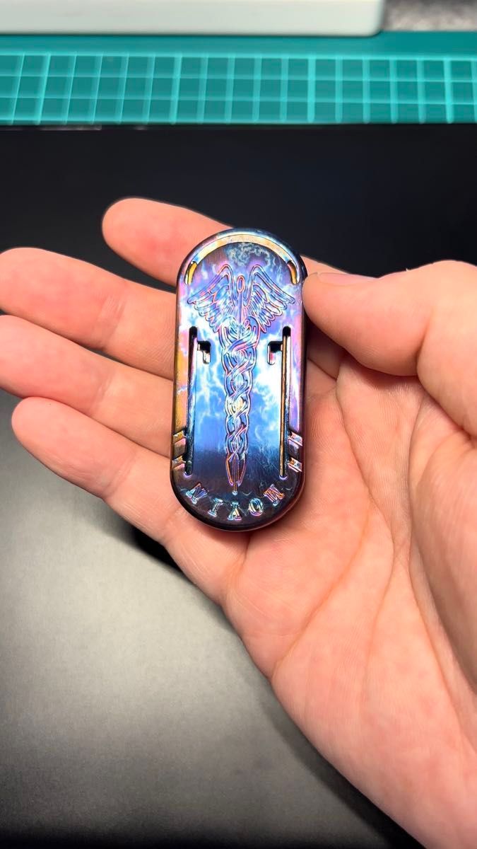 正規品」ZD Scepter 音叉 EDC フィジェットトイ チタン製 スライダー