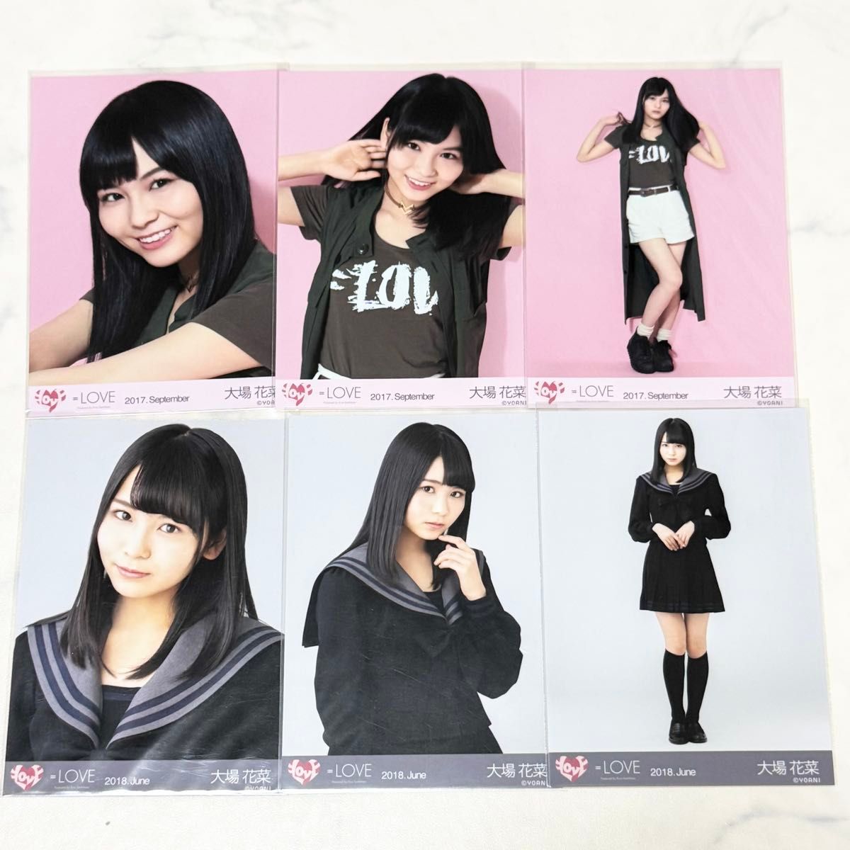 イコラブ ＝LOVE 大場花菜 生写真 黒パーカー サバイバル｜Yahoo