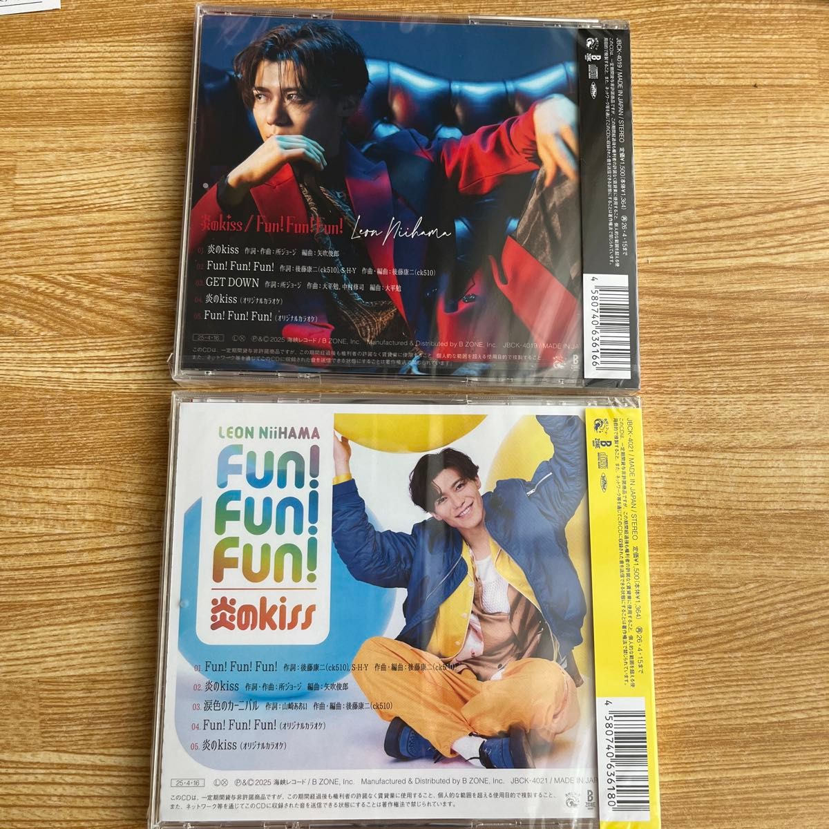 CD】 新浜レオン／炎のkiss／Fun Fun Fun [燃え上がレオン盤]［心躍