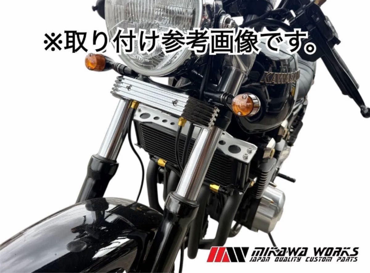 メッキ フィンタイプ フロント ステムエンブレム 三又 カバー 汎用 Z1