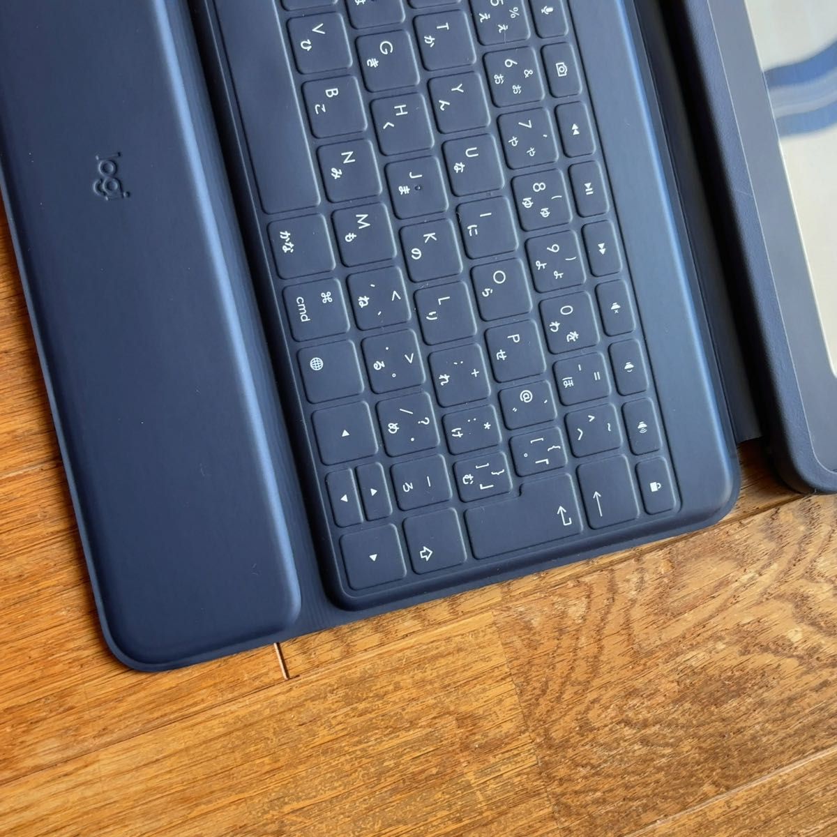 Logicool iPad用キーボード付きケース ネイビー iPad第7/8/9世代