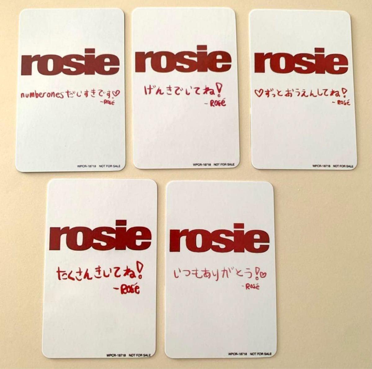 BLACKPINK ロゼ rosie ジャカルタ 購入特典 2枚セット BLACKPINK ロゼ