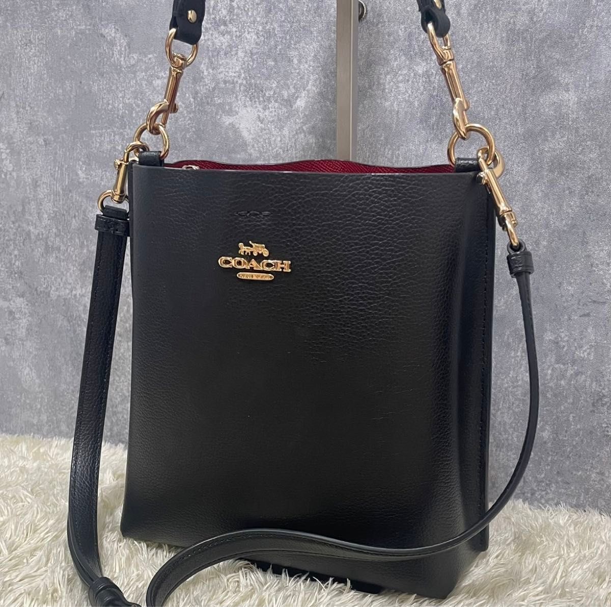 極美品】COACH コーチ スモールタウンバケット ショルダーバッグ