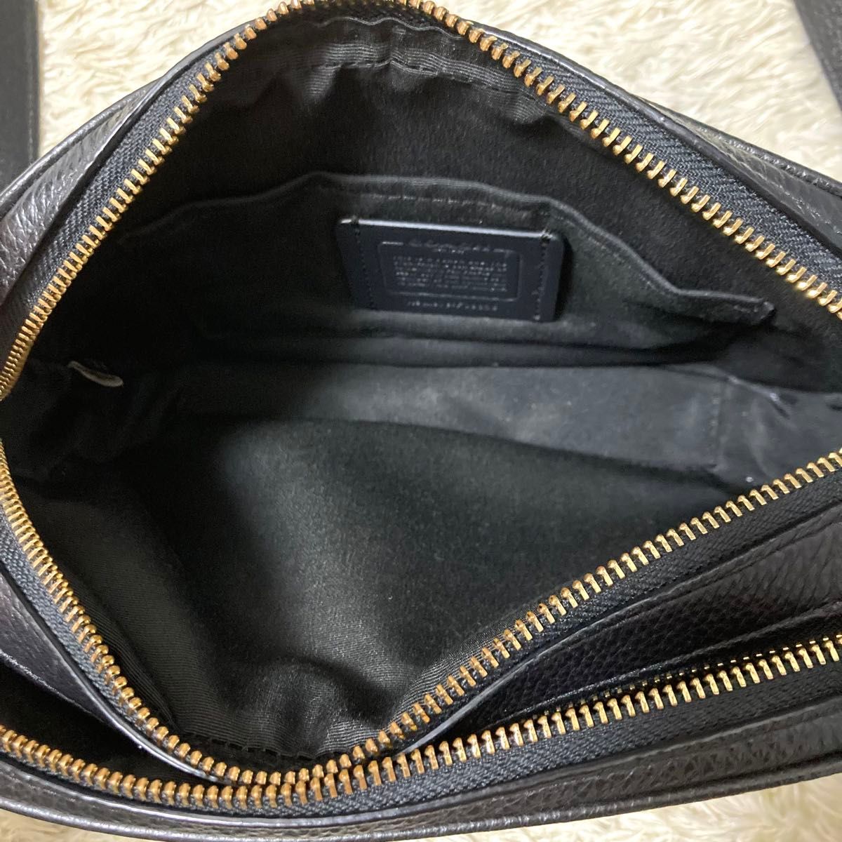 美品】COACH コーチ ショルダーバッグ レザー 本革 ジェス ブラック 黒