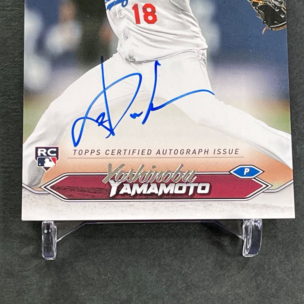 山本由伸 直筆サインカード 2024 Topps Stadium Club Auto SCBA-YMA