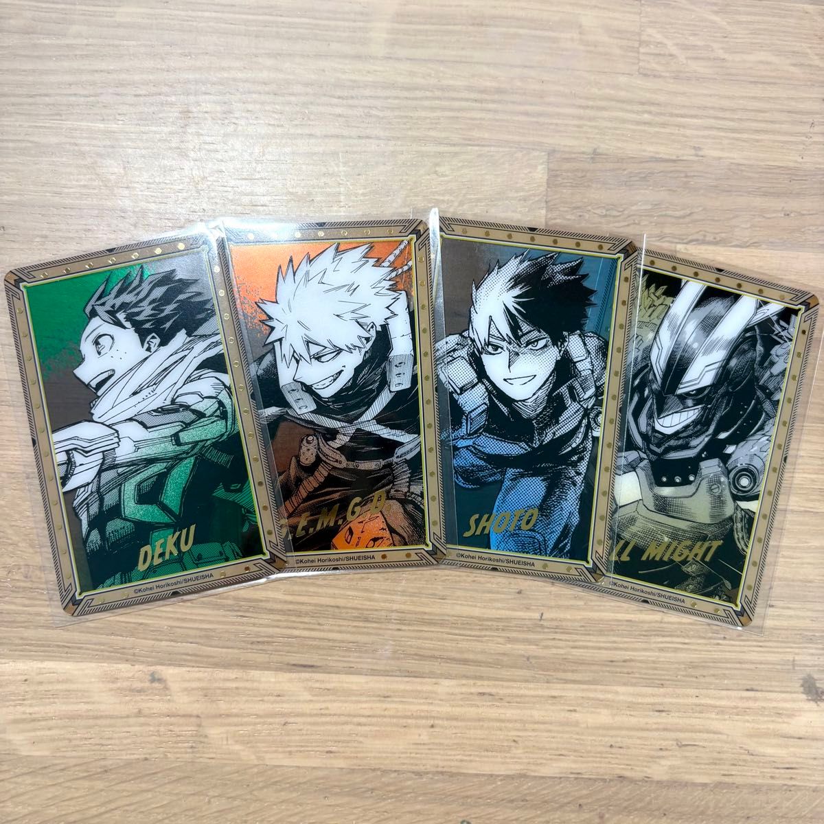 僕のヒーローアカデミア ヒロアカ ヒロアカ展 原画展 箔押しクリア