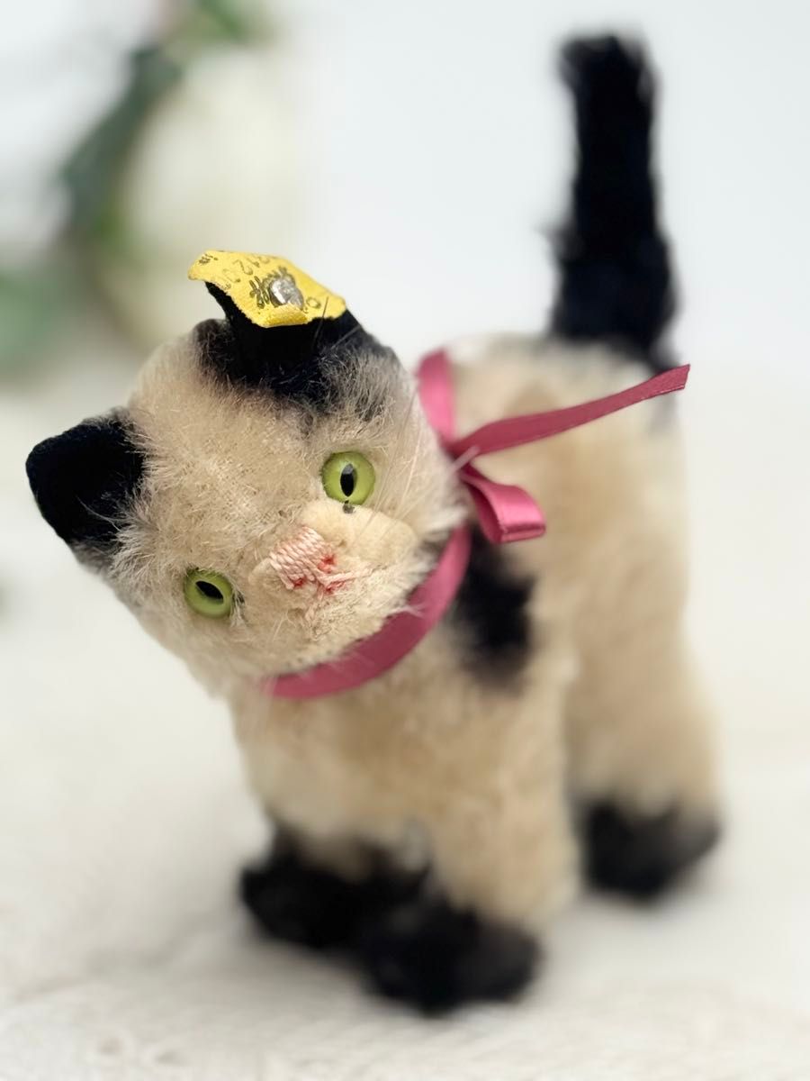 送料無料 シュタイフ Young Kitty Gussy 12cm 仔猫のグッシー キャット