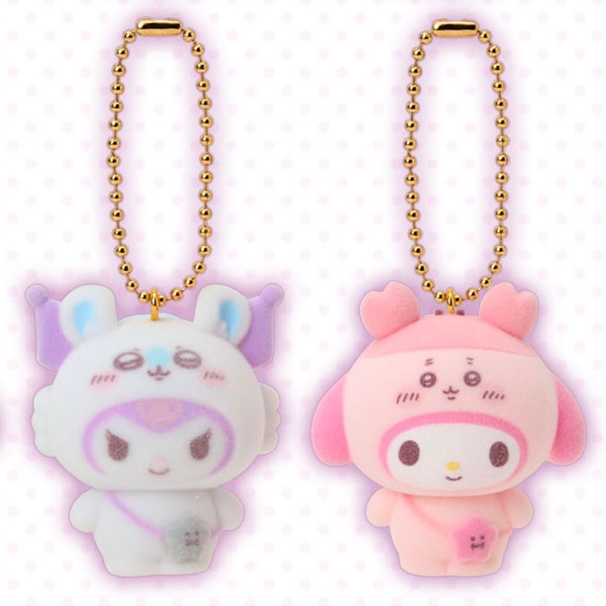 ちいかわ サンリオ シークレットフロッキーマスコットチャーム Sanrio