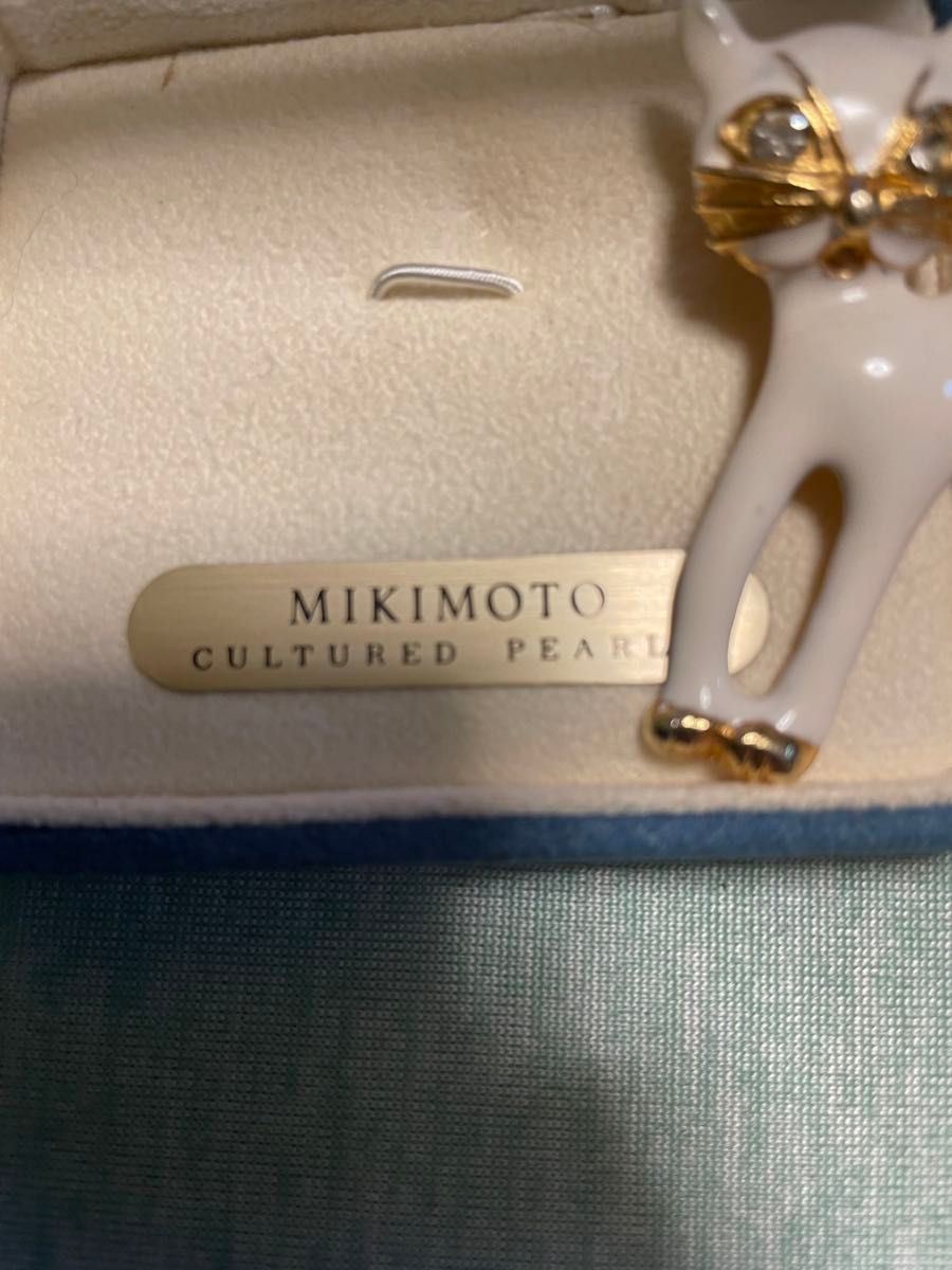 MIKIMOTO CULTURED PEARLS 猫 ブローチ ケース付 ミキモト｜Yahoo