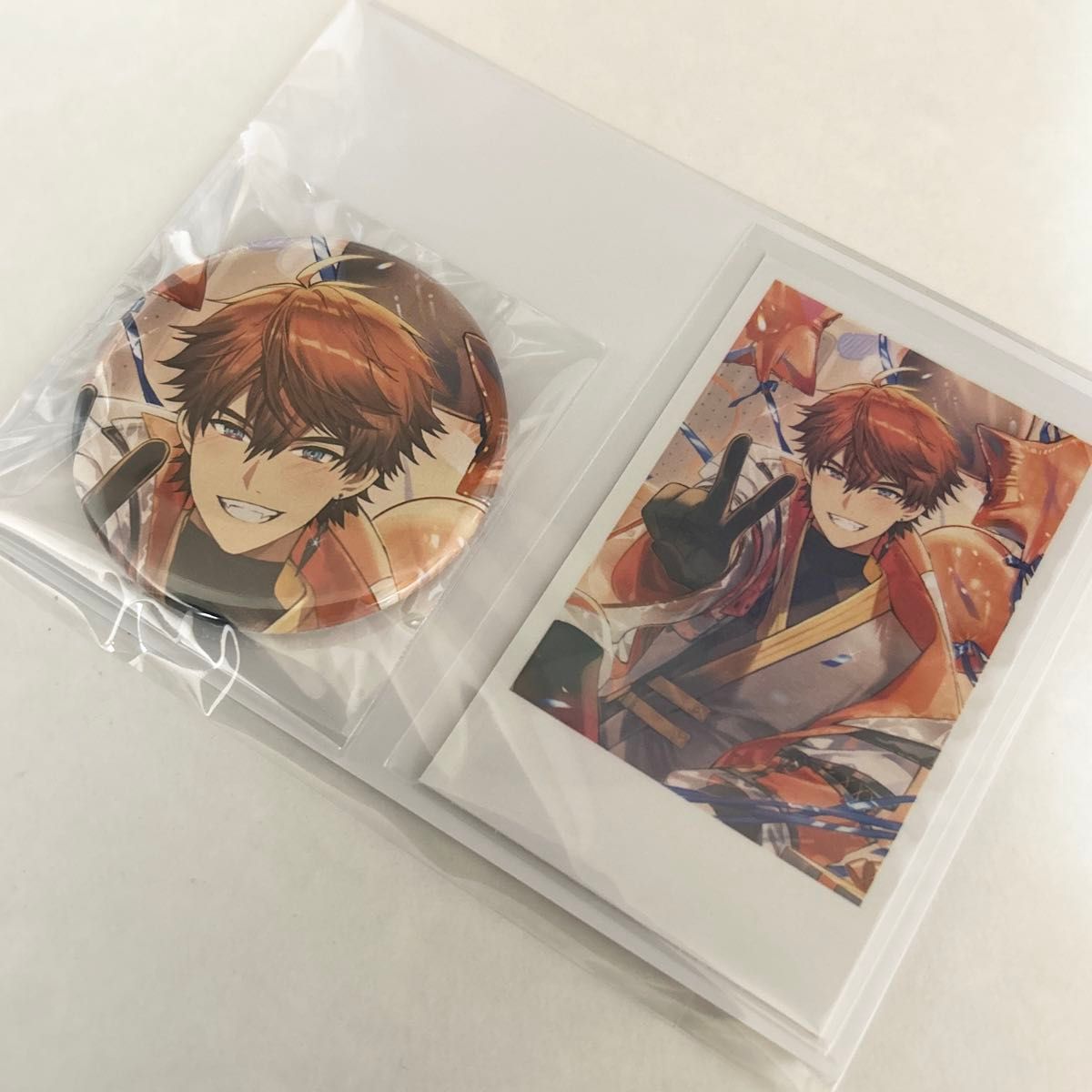 にじさんじ 誕生日グッズ 缶バッジ チェキ風カード 北見遊征 2024 3SKM