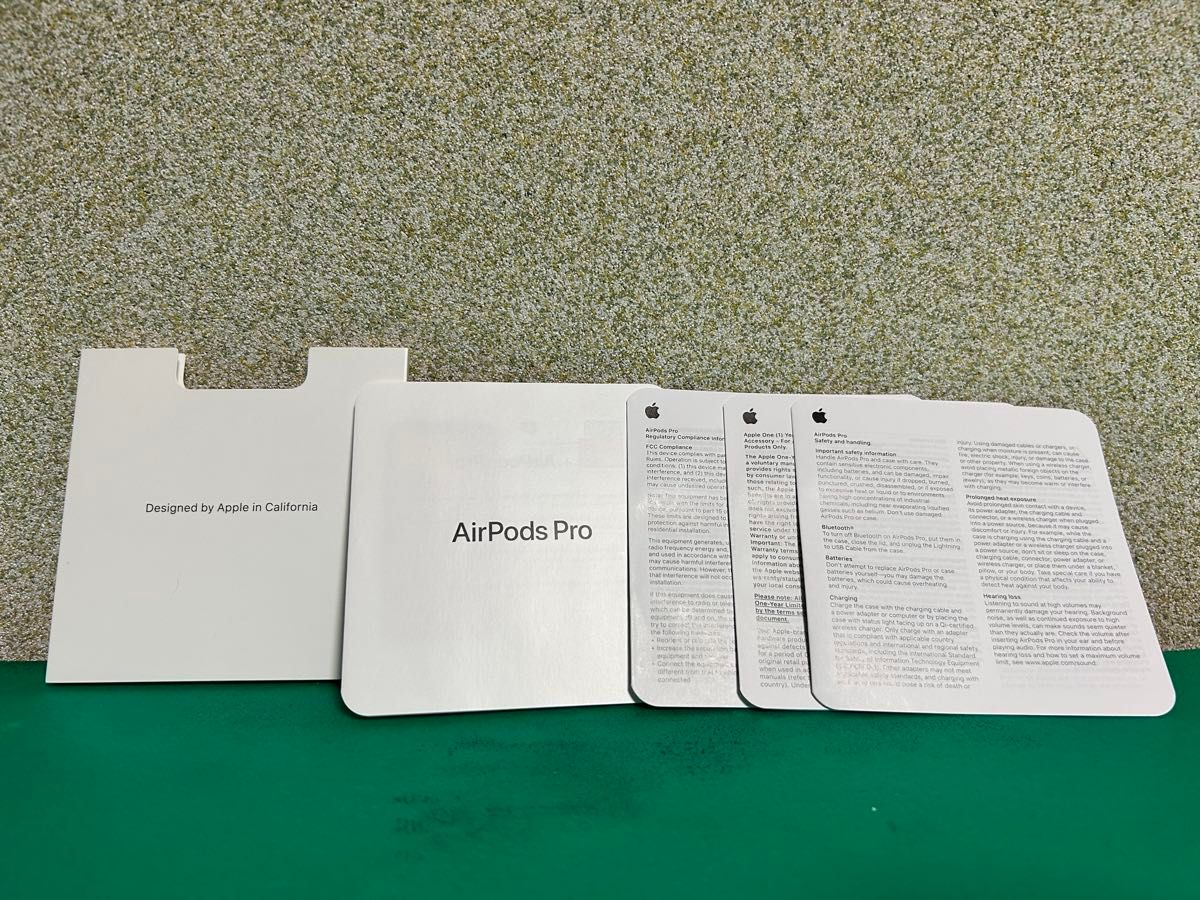 AirPods Pro MWP22J/A本体＋イヤホン【カバーケース・充電器・元箱