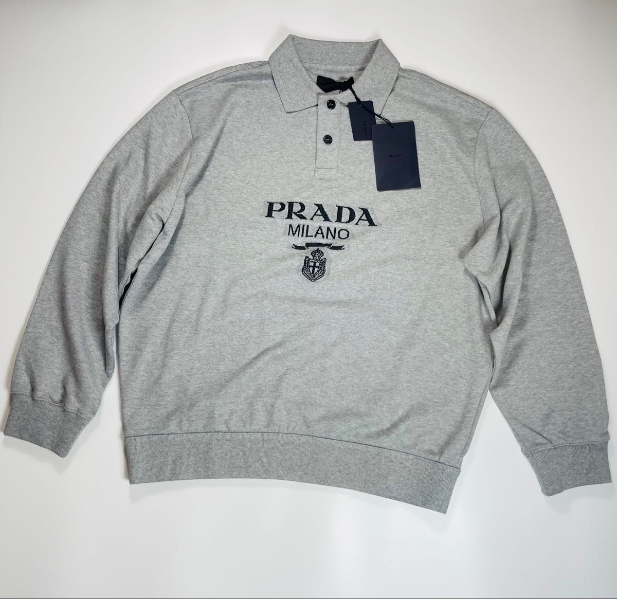 タグ付き・未使用級】PRADA プラダ スウェット ポロシャツ M