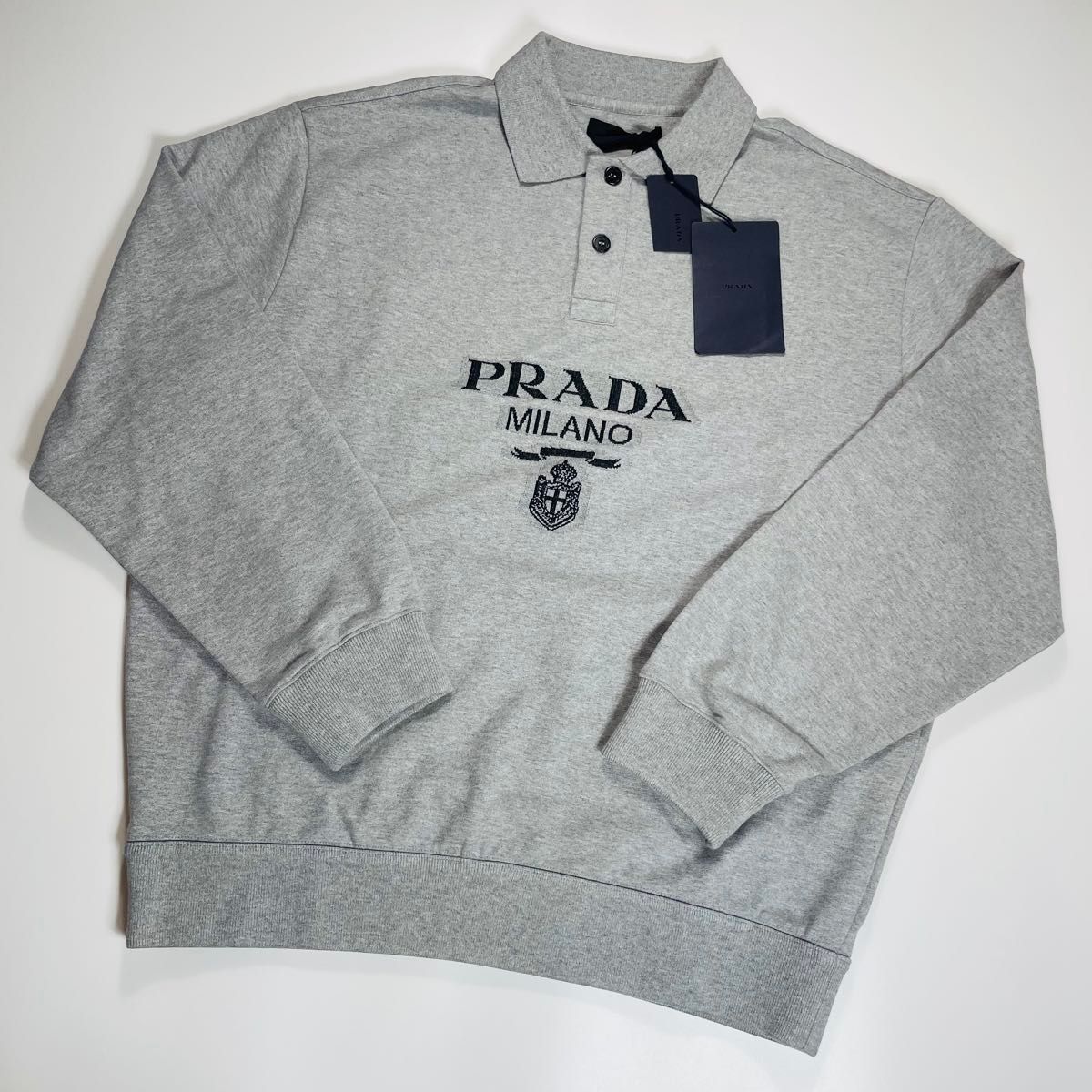 タグ付き・未使用級】PRADA プラダ スウェット ポロシャツ M