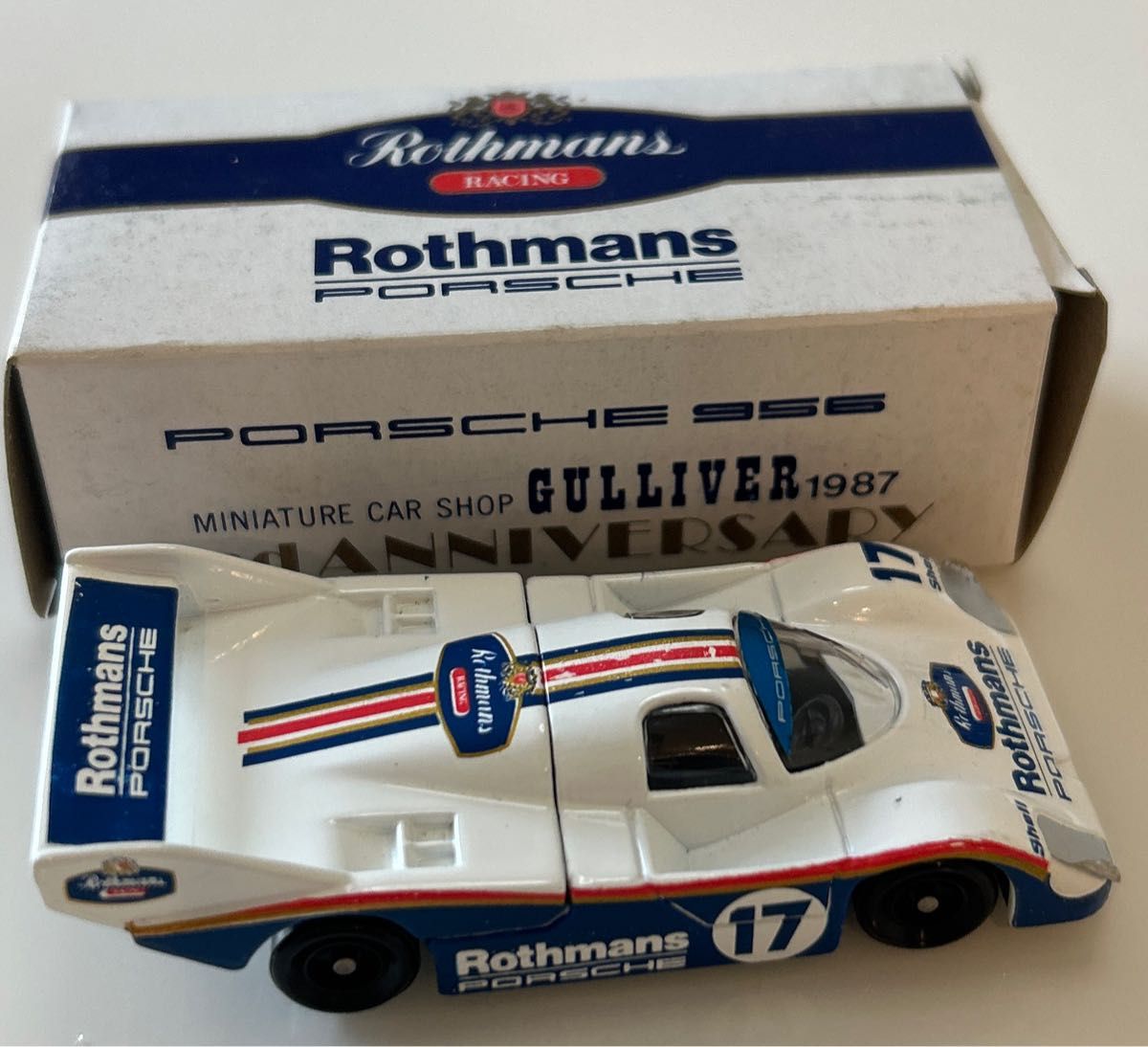 トミカ ガリバー特注 ポルシェ 956 ロスマンズ 日本製 TOMICA PORSCHE