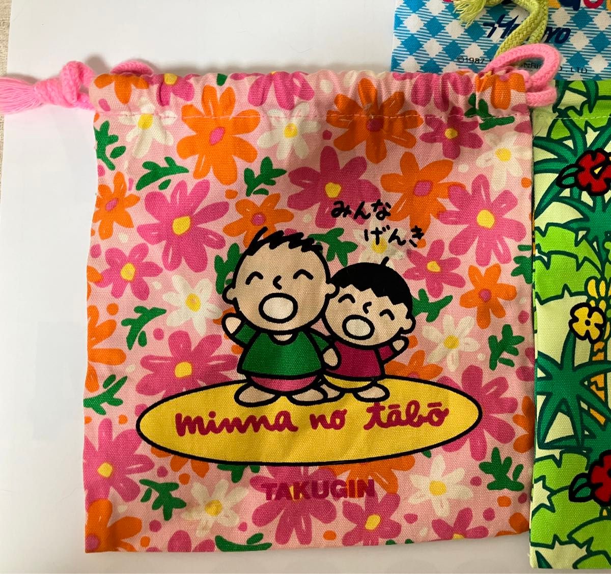 たくぎん みんなのたぁ坊'94'92 2種 &北洋銀行Duckadoo ダッカドゥ巾着
