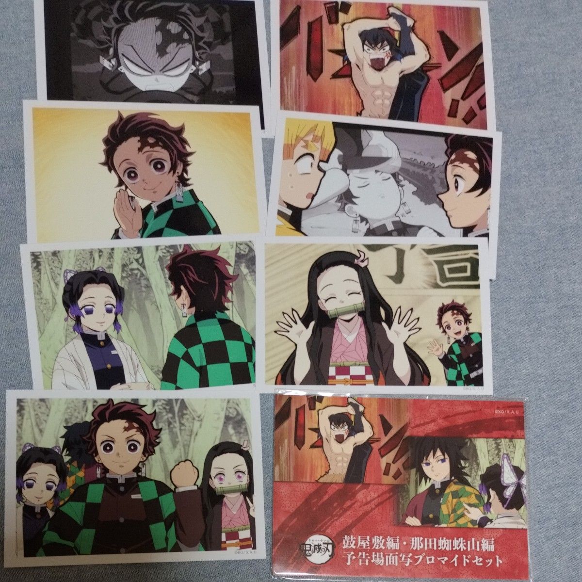 竈門炭治郎 竈門禰豆子 ブロマイド 鬼滅の刃 鼓屋敷編 那田蜘蛛山編