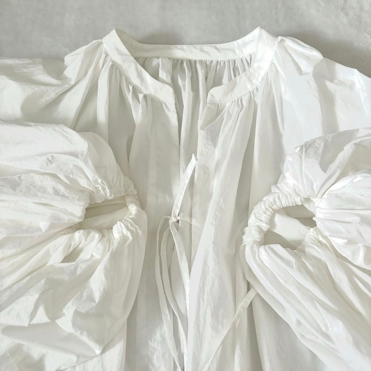 ETRE TOKYO ボリュームスリーブシャツ エトレトウキョウ ホワイト 白